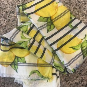 Talbots lightweight lemon scarf